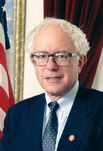 Sanders als vertegenwoordiger in zijn officiële portret in 1991