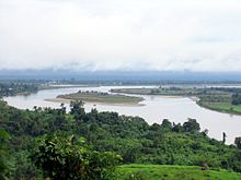 Irrawaddyfloden nära Bhamo  