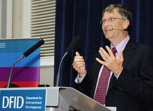 Bill Gates falando no DFID