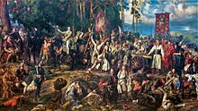 Jan Matejko: "The Battle of Racławice". History painting from 1888