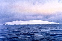 Bouvetin saari, jolle Morrell väitti päässeensä 6. joulukuuta 1822.  