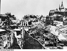 1942: Destroyed old town quarters