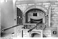 Het crematorium in Ravensbrück. Als mensen in het kamp stierven, werden hun lichamen hier tot as verbrand