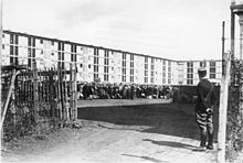 Prisoners in the yard of the camp, August 1941