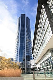 The Business Tower Nuremberg is one of the tallest buildings in the Free State of Bavaria