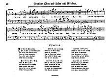 Muziek van Bach, Gellert liederen, gedrukt 1771