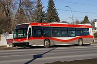 Un nuevo autobús de Calgary Transit  