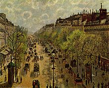 De Boulevard Montmatre in het voorjaar van 1897