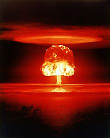 Test jadrovej zbrane Romeo na atole Bikini.