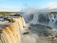 Iguazú Falls at the border triangle Argentina/Brazil/Paraguay