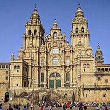The Cathedral of Santiago de Compostela: destination of the pilgrims of the Way of St. James