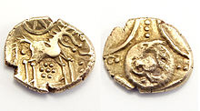 Moneta usata dagli Iceni, prima dell'arrivo dei Romani.