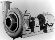 Figuur 1: Een eentraps centrifugale compressor