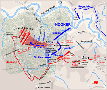 De slag om Chancellorsville, Jackson's flank manoeuvre tegen Howard