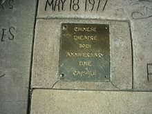 The Chinese Theatre's Fiftieth Anniversary