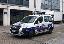 Citroën Berlingo van de Police Nationale in Nancy.  