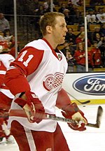 Daniel Cleary maakte deel uit van het 2007-08 Stanley Cup Championship team.