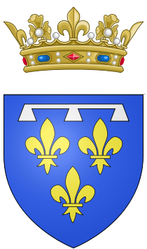 Armoiries du duc d'Orléans en tant que prince du sang