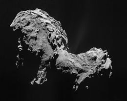 Comet Churyumov-Gerasimenko, imaged by the Rosetta space probe (2014)