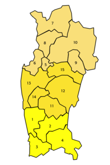 De provincie Limarí, in het midden  