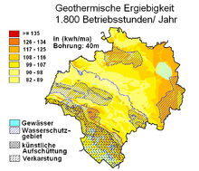 Geothermal map of Detmold