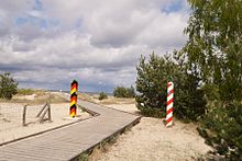 Northern end of the German-Polish border at the Baltic Sea