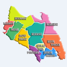 Bezirke von Johor
