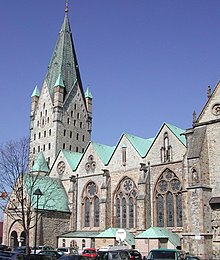 The south side of Paderborn Cathedral