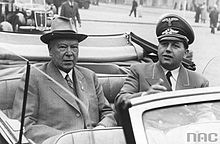 Julius Dorpmüller on a visit to the Generalgouvernement in 1942, here with the Deputy Governor General, Josef Bühler.