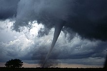 En tornado i det centrale Oklahoma  