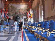 Room in the Musei Capitolini where the Treaties of Rome were signed (photo 2004)