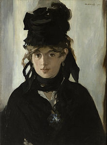 Morisot, geschilderd in 1872 door Manet
