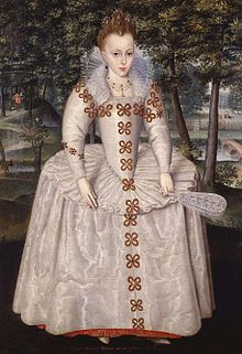 Prinses Elizabeth, de oudste dochter van koning James, die de kroon zou erven en als katholieke koningin Elizabeth II zou regeren.  