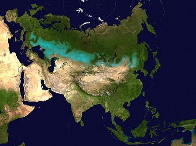 Ceinture de steppe eurasienne (turquoise)