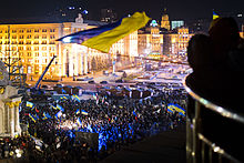 Demonstrations in Kiev on 27 November 2013