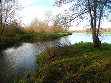 U zbiegu lewej odnogi z rzeką Charente