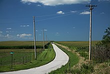 Typical landscape in central Illinois (Champaign County)