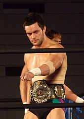 Devitt durante seu reinado como IWGP Junior Heavyweight Champion em novembro de 2010