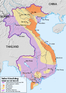 Military control of the territory during the Indochina War