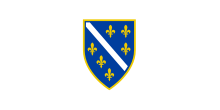 The "Lily Flag" was the flag of the Republic of Bosnia and Herzegovina from 1992 to 1998. The lily (Bosnian: Ljiljan) is considered the national symbol of the Bosniaks.