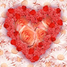 Bloemen en harten zijn populair op Valentijnsdag