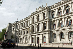 Het ministerie van Buitenlandse Zaken in Whitehall