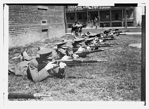 1910-1915年頃、スローカム砦の小競り合いライン。