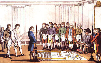 Initiation à la franc-maçonnerie. XVIIIe siècle