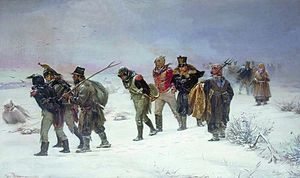 La ritirata francese dalla Russia nel 1812