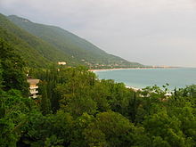 Abkhazian Black Sea coast near Gagra
