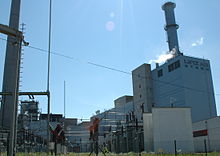 Gas heating plant Linz-Mitte at Linz harbour