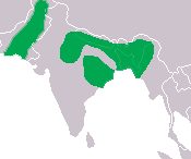 Udbredelse af gharial  
