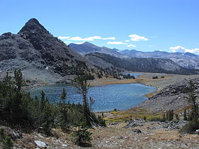 Gaylor Lakes, in de Yosemite