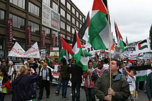 Manifestação em Dublin contra ataques a civis em Gaza, 2014